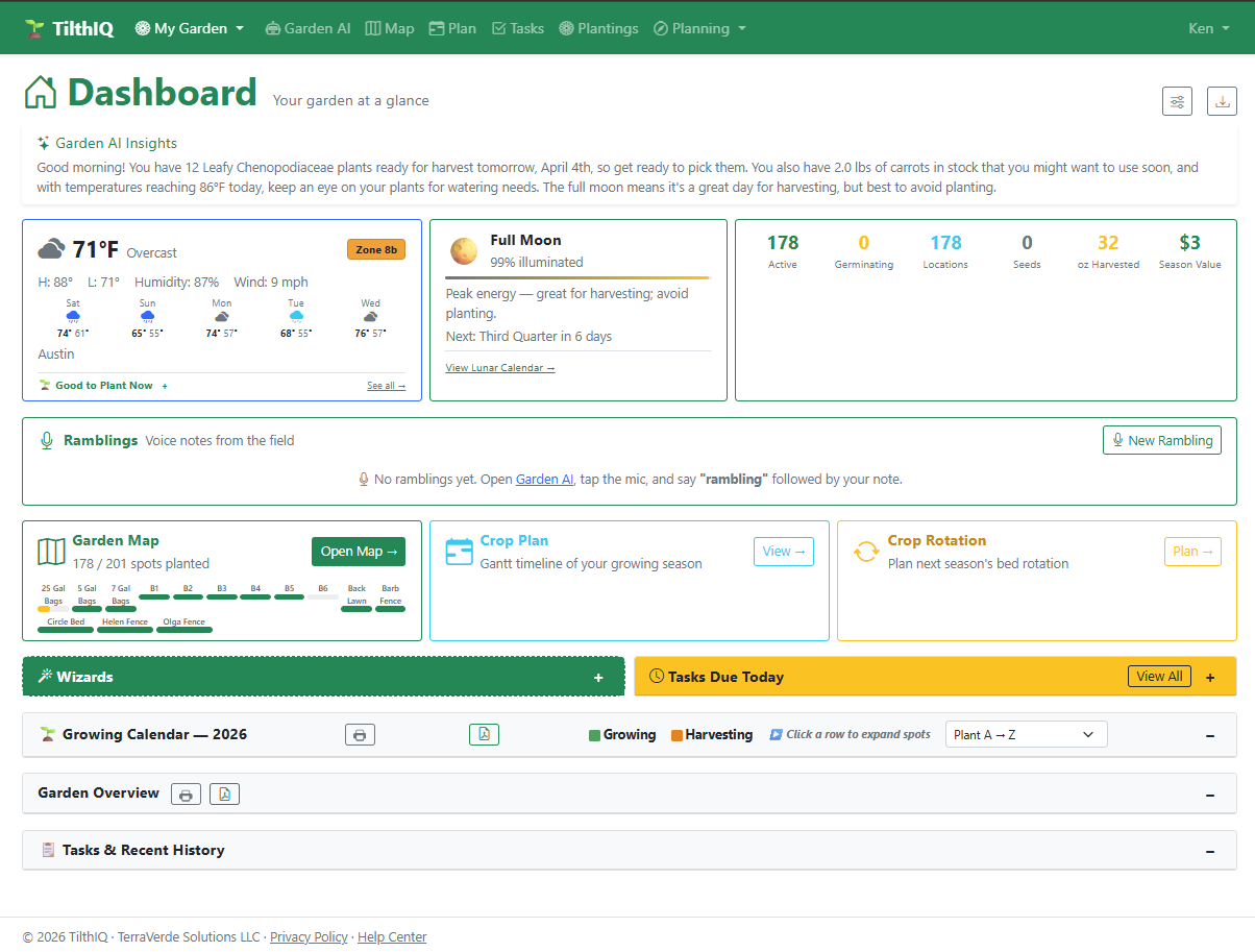 TilthIQ Dashboard